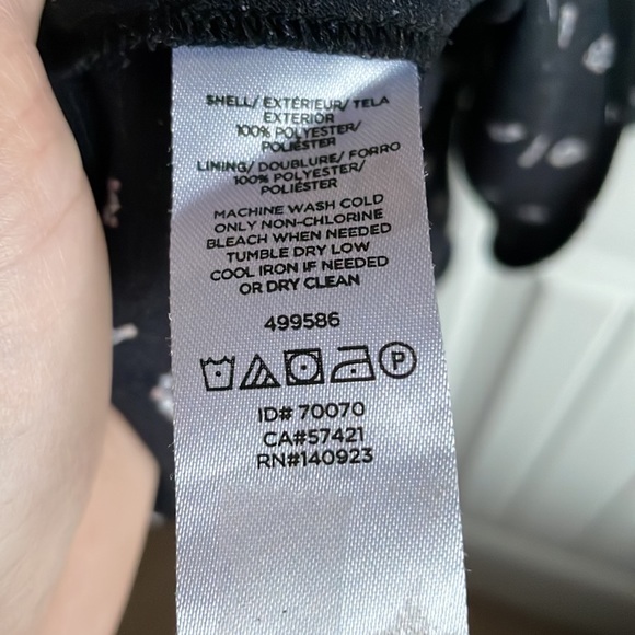 Ann Taylor Factory Black with Peach/White flower Dress with Matching Loft Shrug - Picture 9 of 10